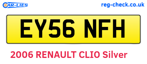 EY56NFH are the vehicle registration plates.