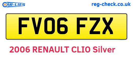 FV06FZX are the vehicle registration plates.