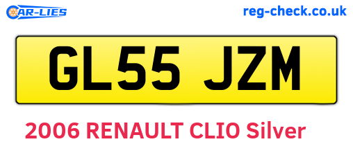 GL55JZM are the vehicle registration plates.
