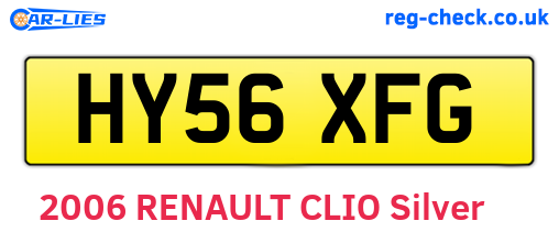 HY56XFG are the vehicle registration plates.