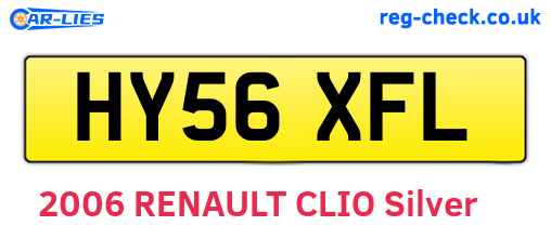 HY56XFL are the vehicle registration plates.