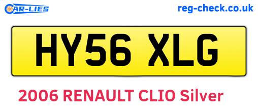 HY56XLG are the vehicle registration plates.