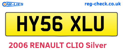 HY56XLU are the vehicle registration plates.