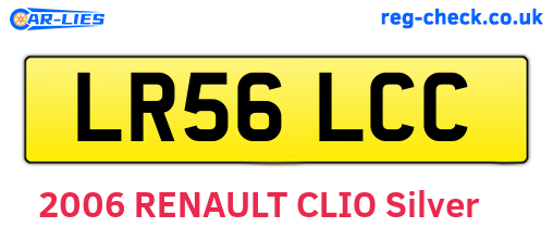 LR56LCC are the vehicle registration plates.