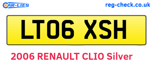 LT06XSH are the vehicle registration plates.