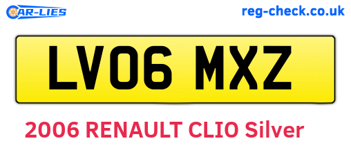 LV06MXZ are the vehicle registration plates.