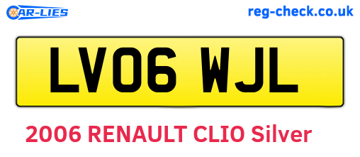 LV06WJL are the vehicle registration plates.