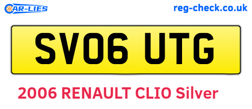 SV06UTG are the vehicle registration plates.