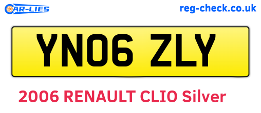 YN06ZLY are the vehicle registration plates.