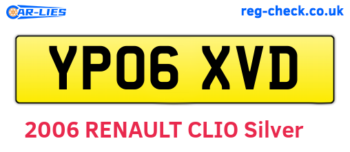 YP06XVD are the vehicle registration plates.