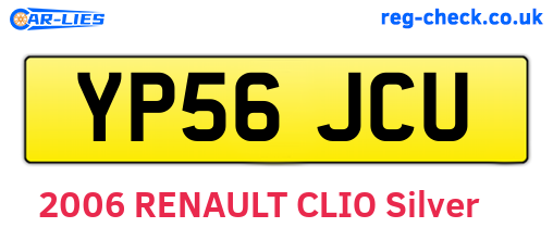 YP56JCU are the vehicle registration plates.