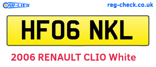 HF06NKL are the vehicle registration plates.