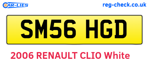 SM56HGD are the vehicle registration plates.