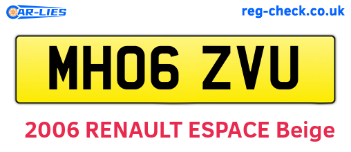 MH06ZVU are the vehicle registration plates.