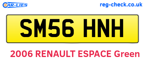 SM56HNH are the vehicle registration plates.