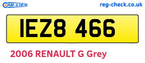 IEZ8466 are the vehicle registration plates.