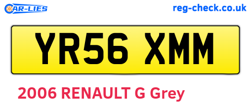 YR56XMM are the vehicle registration plates.