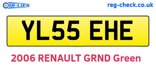 YL55EHE are the vehicle registration plates.