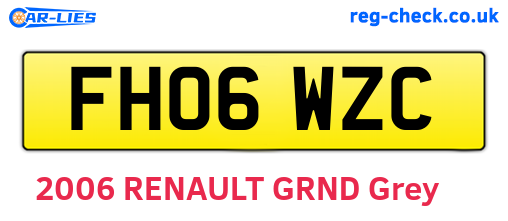 FH06WZC are the vehicle registration plates.