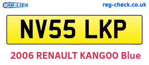NV55LKP are the vehicle registration plates.