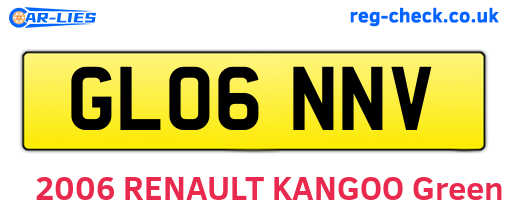 GL06NNV are the vehicle registration plates.
