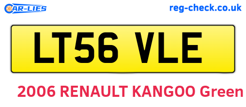 LT56VLE are the vehicle registration plates.