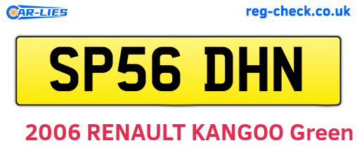 SP56DHN are the vehicle registration plates.
