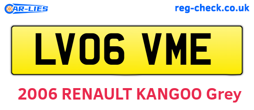 LV06VME are the vehicle registration plates.