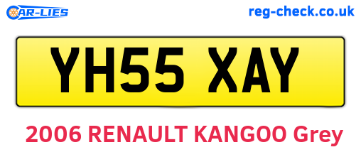 YH55XAY are the vehicle registration plates.