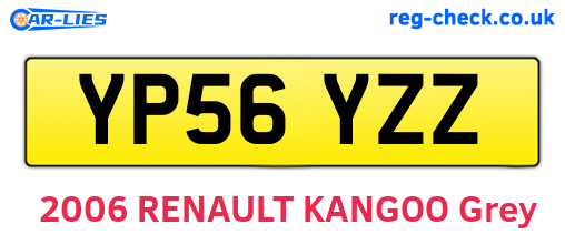 YP56YZZ are the vehicle registration plates.