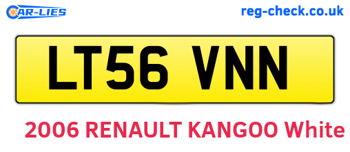 LT56VNN are the vehicle registration plates.