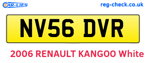 NV56DVR are the vehicle registration plates.