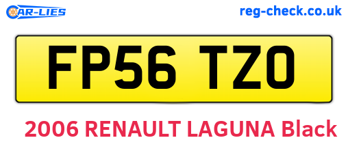 FP56TZO are the vehicle registration plates.