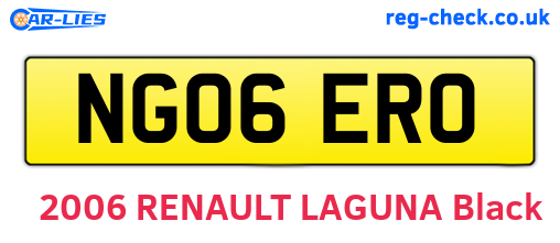 NG06ERO are the vehicle registration plates.