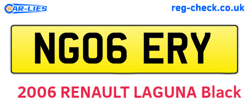 NG06ERY are the vehicle registration plates.