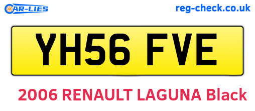 YH56FVE are the vehicle registration plates.