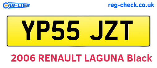 YP55JZT are the vehicle registration plates.