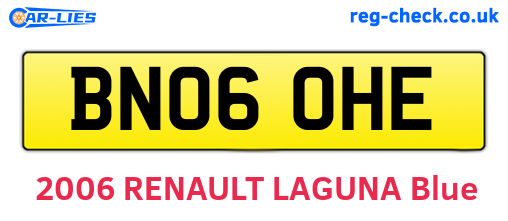 BN06OHE are the vehicle registration plates.