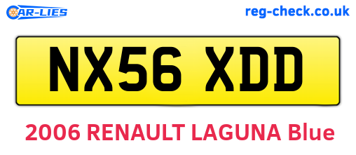 NX56XDD are the vehicle registration plates.