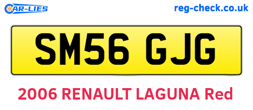 SM56GJG are the vehicle registration plates.