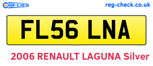 FL56LNA are the vehicle registration plates.