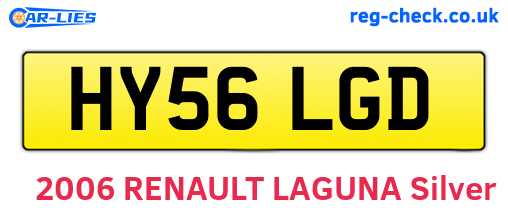 HY56LGD are the vehicle registration plates.