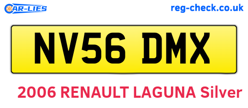 NV56DMX are the vehicle registration plates.