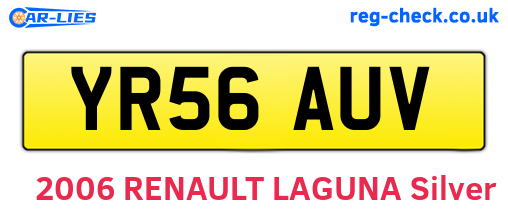 YR56AUV are the vehicle registration plates.