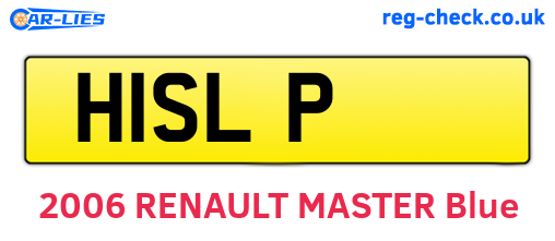 H1SLP are the vehicle registration plates.