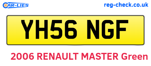 YH56NGF are the vehicle registration plates.