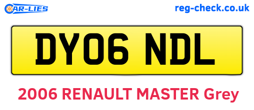 DY06NDL are the vehicle registration plates.