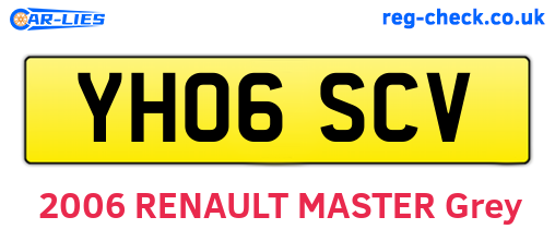 YH06SCV are the vehicle registration plates.