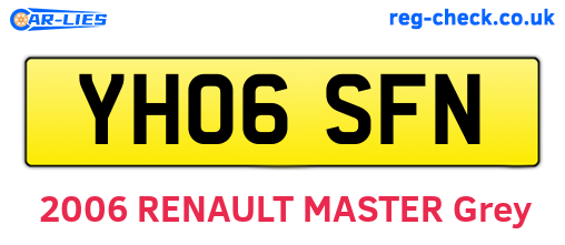 YH06SFN are the vehicle registration plates.