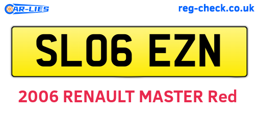 SL06EZN are the vehicle registration plates.